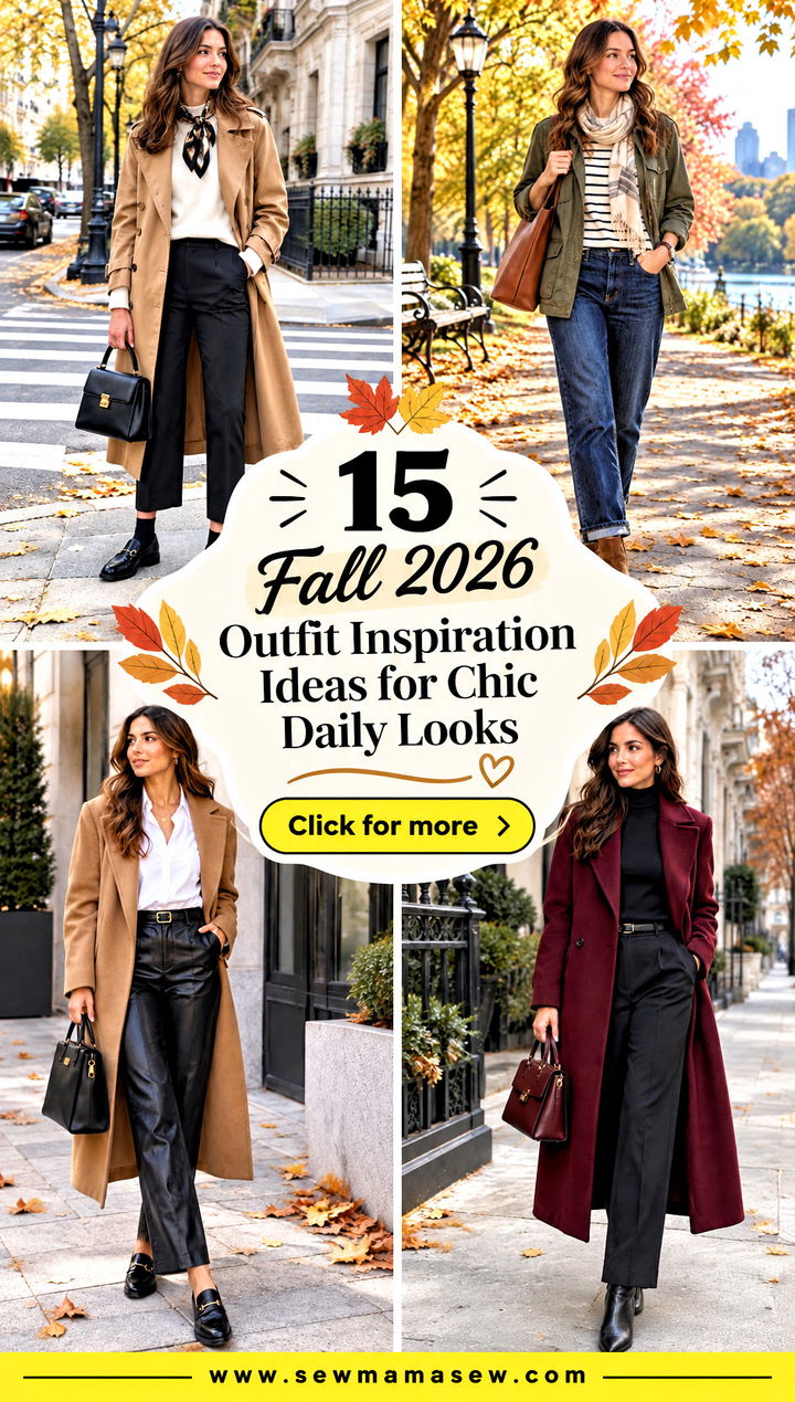 15 Fall 2026 Outfit Inspiration Ideas for Chic Daily Looks - 15 Fall 2026 Outfit Inspiration Ideas for Chic Daily Looks