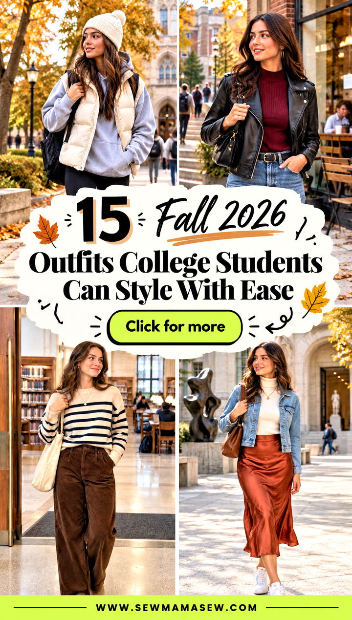 15 Fall 2026 Outfits College Students Can Style With Ease - 15 Fall 2026 Outfits College Students Can Style With Ease