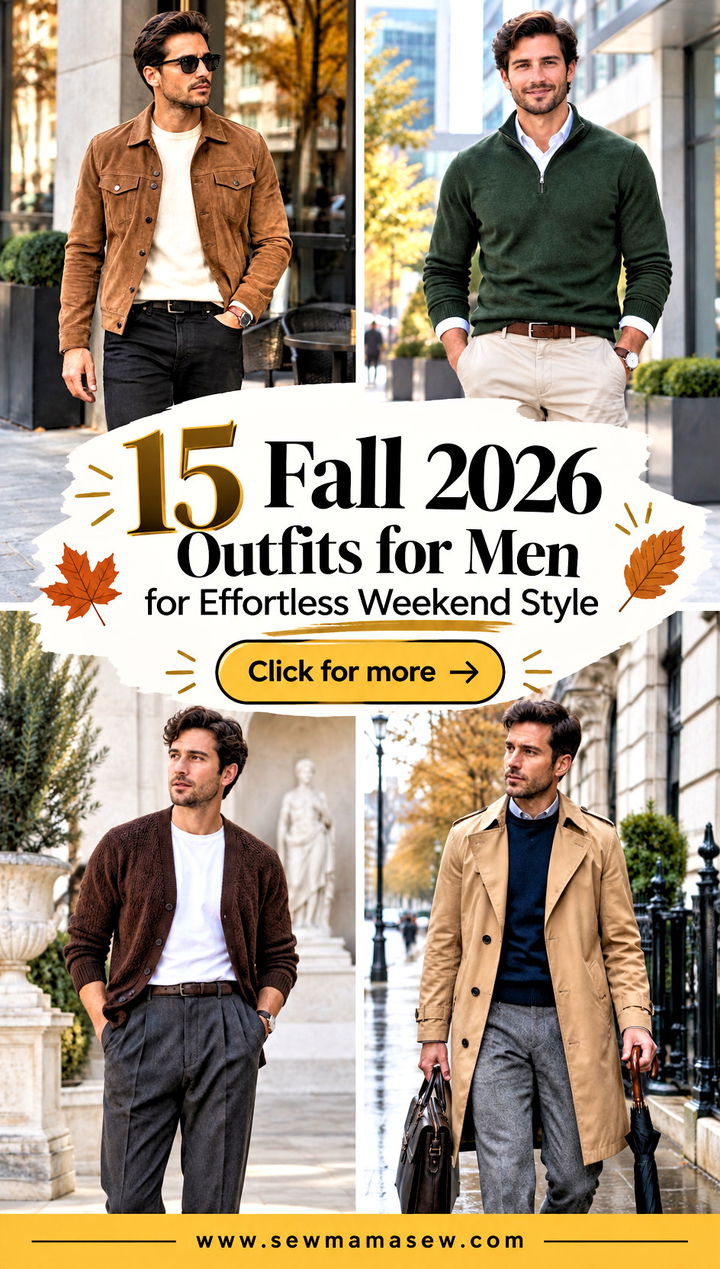 15 Fall 2026 Outfits for Men for Effortless Weekend Style - 15 Fall 2026 Outfits for Men for Effortless Weekend Style