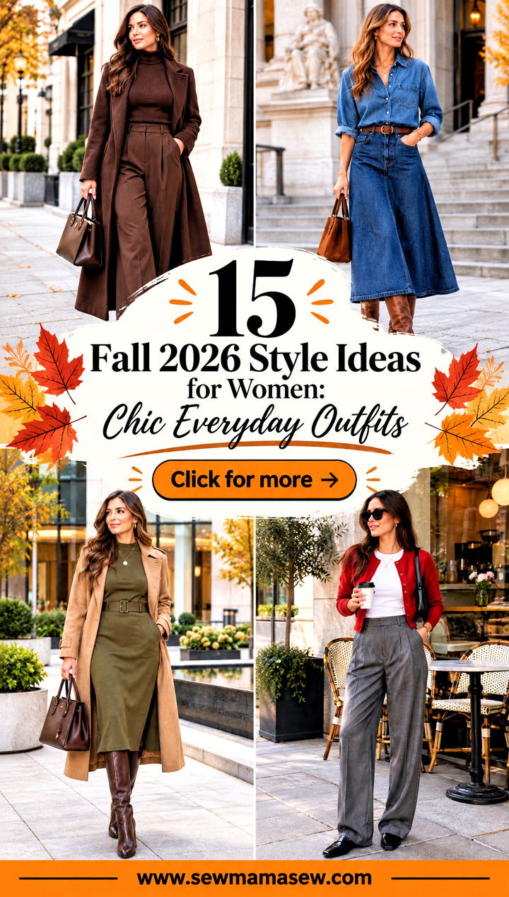 15 Fall 2026 Style Ideas for Women Chic Everyday Outfits - 15 Fall 2026 Style Ideas for Women: Chic Everyday Outfits
