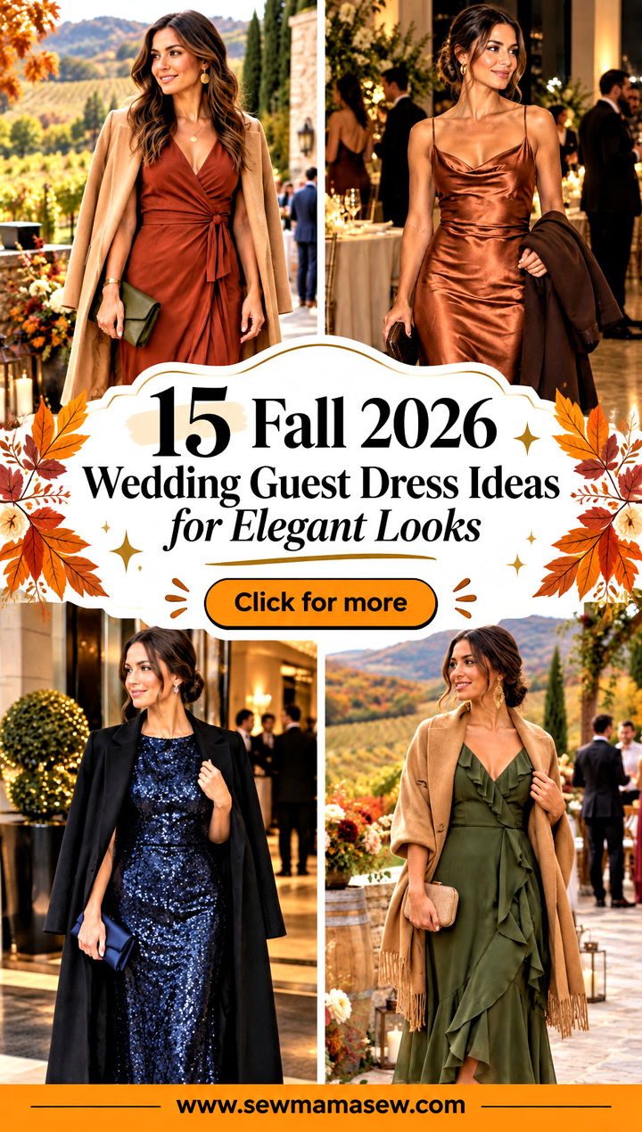 15 Fall 2026 Wedding Guest Dress Ideas for Elegant Looks - 15 Fall 2026 Wedding Guest Dress Ideas for Elegant Looks
