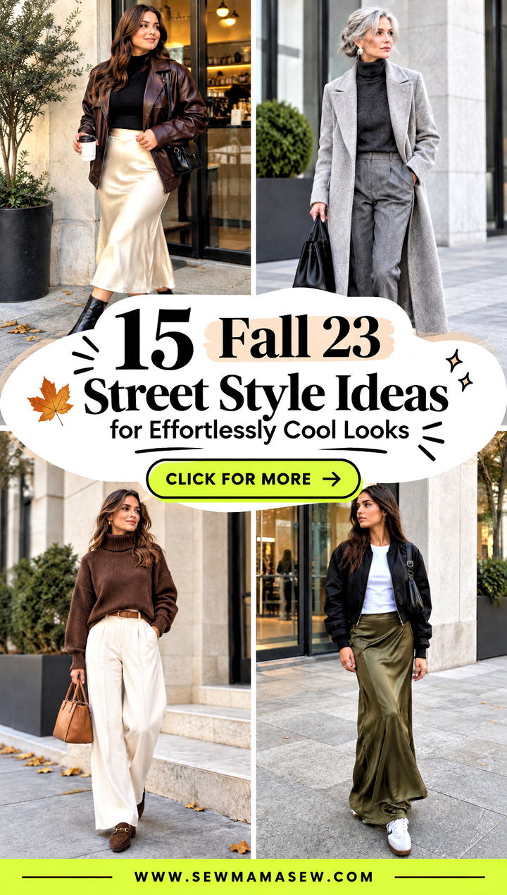15 Fall 23 Street Style Ideas for Effortlessly Cool Looks - 15 Fall 23 Street Style Ideas for Effortlessly Cool Looks