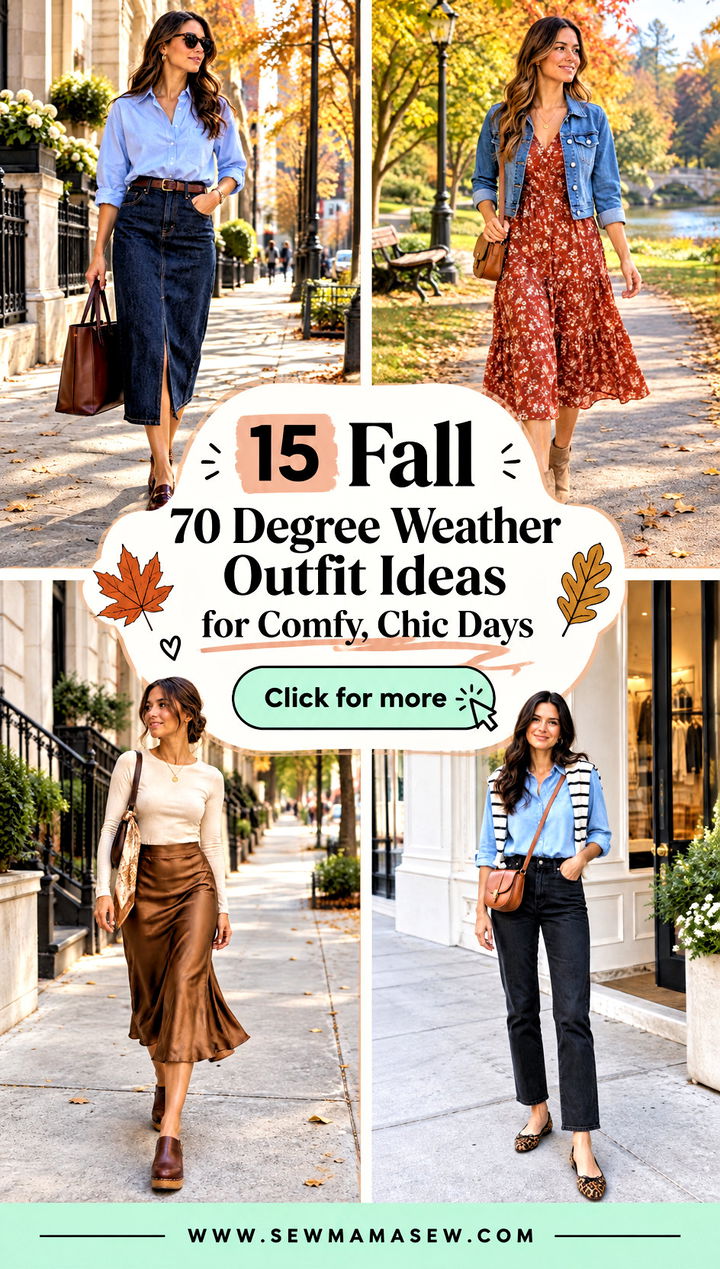 15 Fall 70 Degree Weather Outfit Ideas for Comfy Chic Days - 15 Fall 70 Degree Weather Outfit Ideas for Comfy, Chic Days