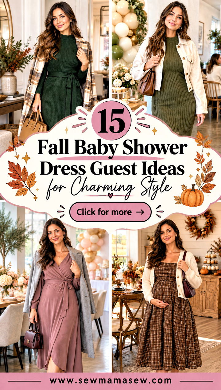 15 Fall Baby Shower Dress Guest Ideas for Charming Style - 15 Fall Baby Shower Dress Guest Ideas for Charming Style