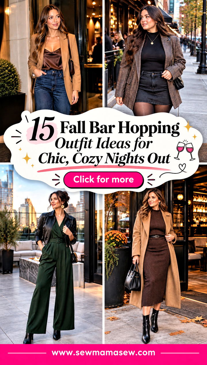 15 Fall Bar Hopping Outfit Ideas for Chic Cozy Nights Out - 15 Fall Bar Hopping Outfit Ideas for Chic, Cozy Nights Out
