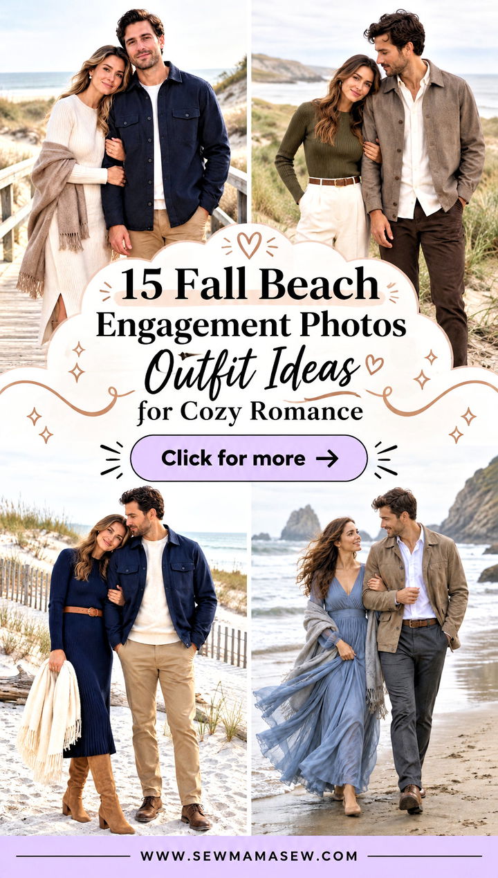 15 Fall Beach Engagement Photos Outfit Ideas for Cozy Romance - 15 Fall Beach Engagement Photos Outfit Ideas for Cozy Romance