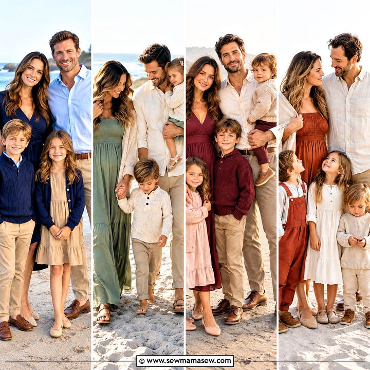 15 Fall Beach Outfits for Family Pictures You'll Cherish