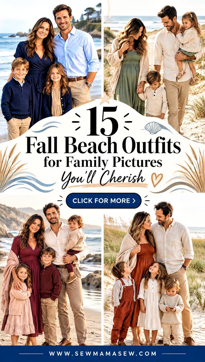 15 Fall Beach Outfits for Family Pictures Youll Cherish - 15 Fall Beach Outfits for Family Pictures You'll Cherish