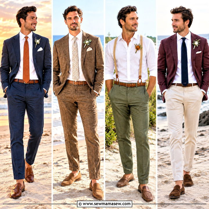 15 Fall Beach Wedding Groom Attire Ideas for a Chic Look