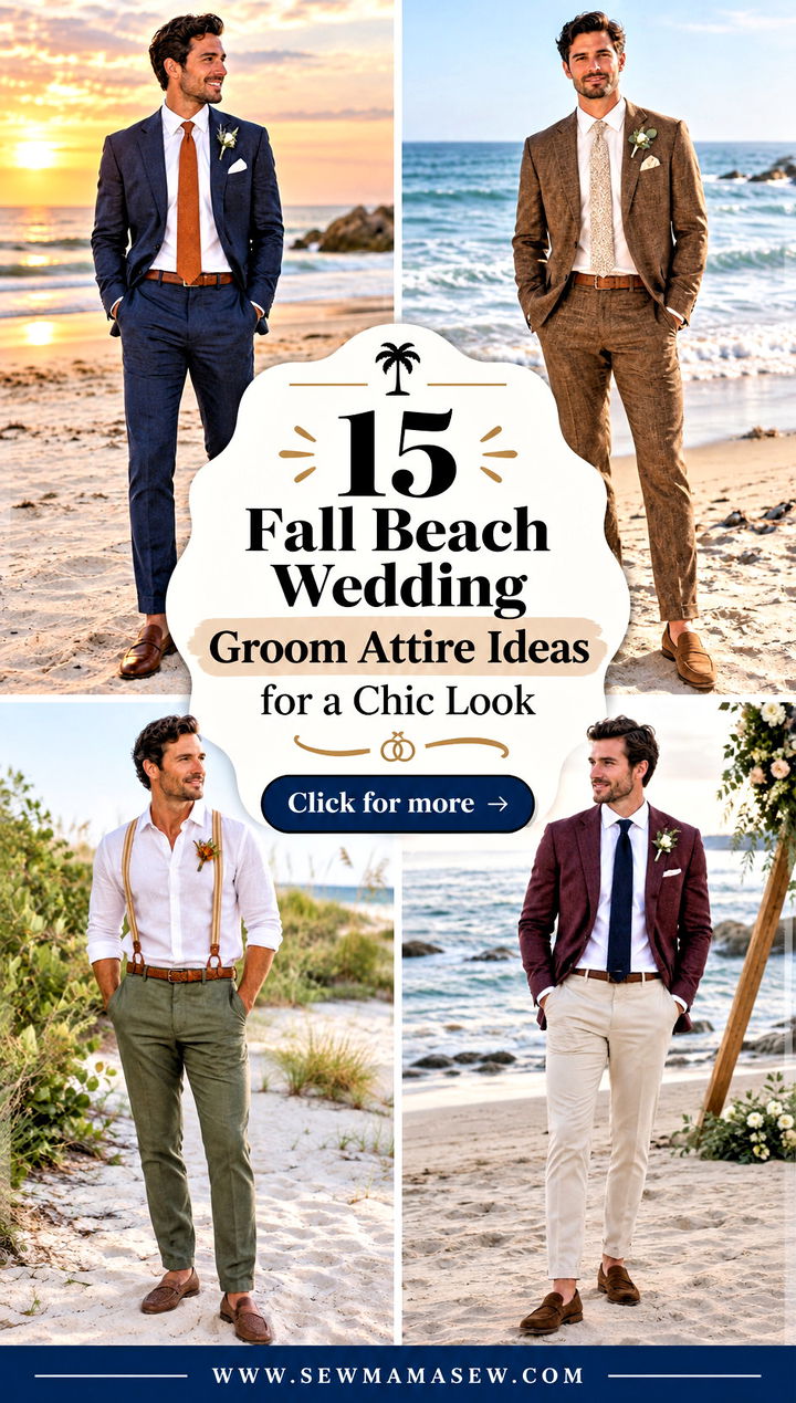 15 Fall Beach Wedding Groom Attire Ideas for a Chic Look - 15 Fall Beach Wedding Groom Attire Ideas for a Chic Look