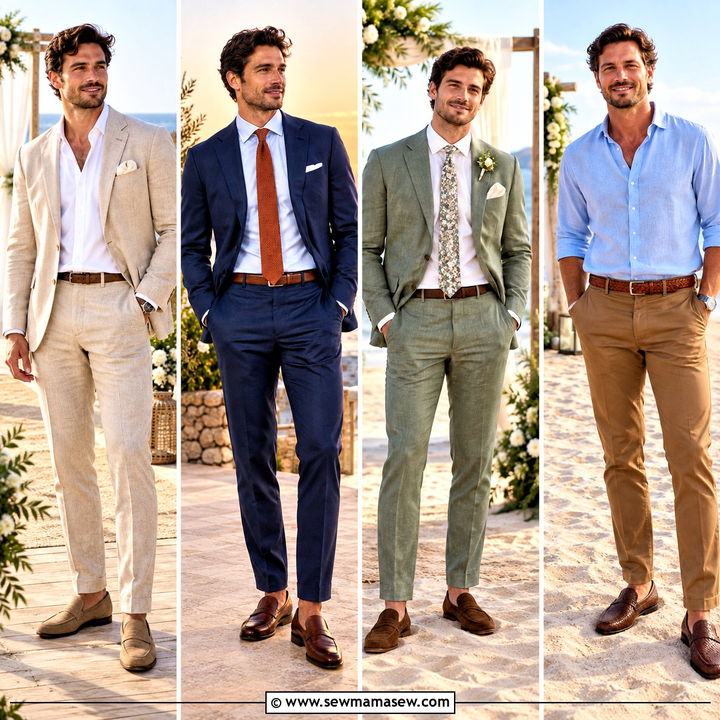 15 Fall Beach Wedding Mens Attire Ideas for Coastal Charm