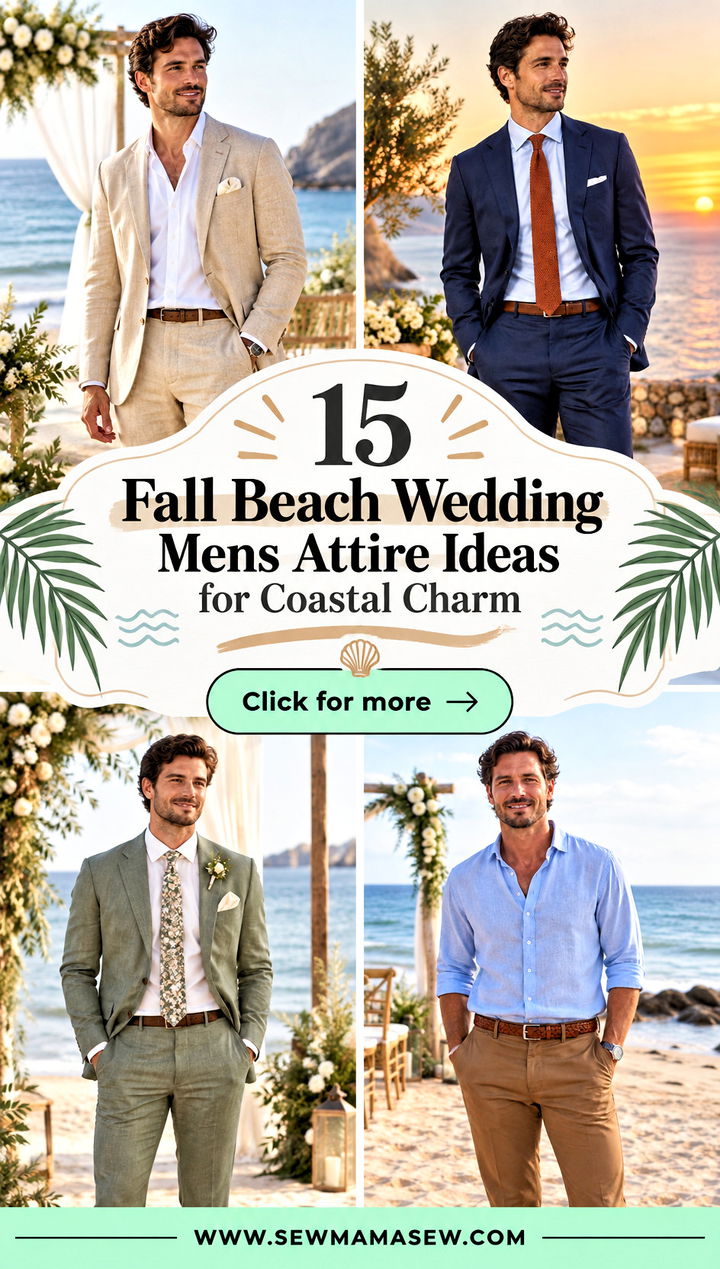 15 Fall Beach Wedding Mens Attire Ideas for Coastal Charm - 15 Fall Beach Wedding Mens Attire Ideas for Coastal Charm