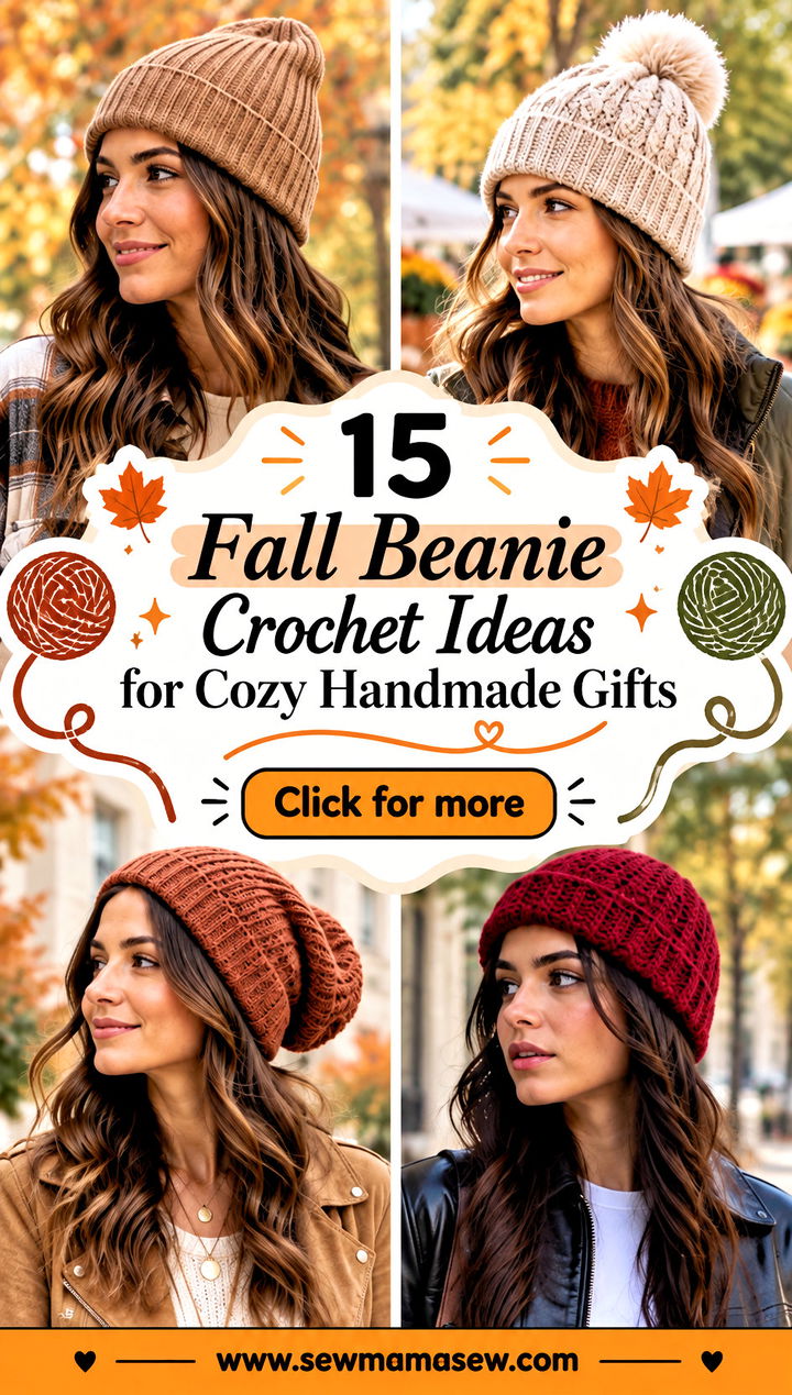 15 Fall Beanie Crochet Ideas for Cozy Handmade Gifts - 15 Fall Beanie Crochet Ideas for Cozy Handmade Gifts