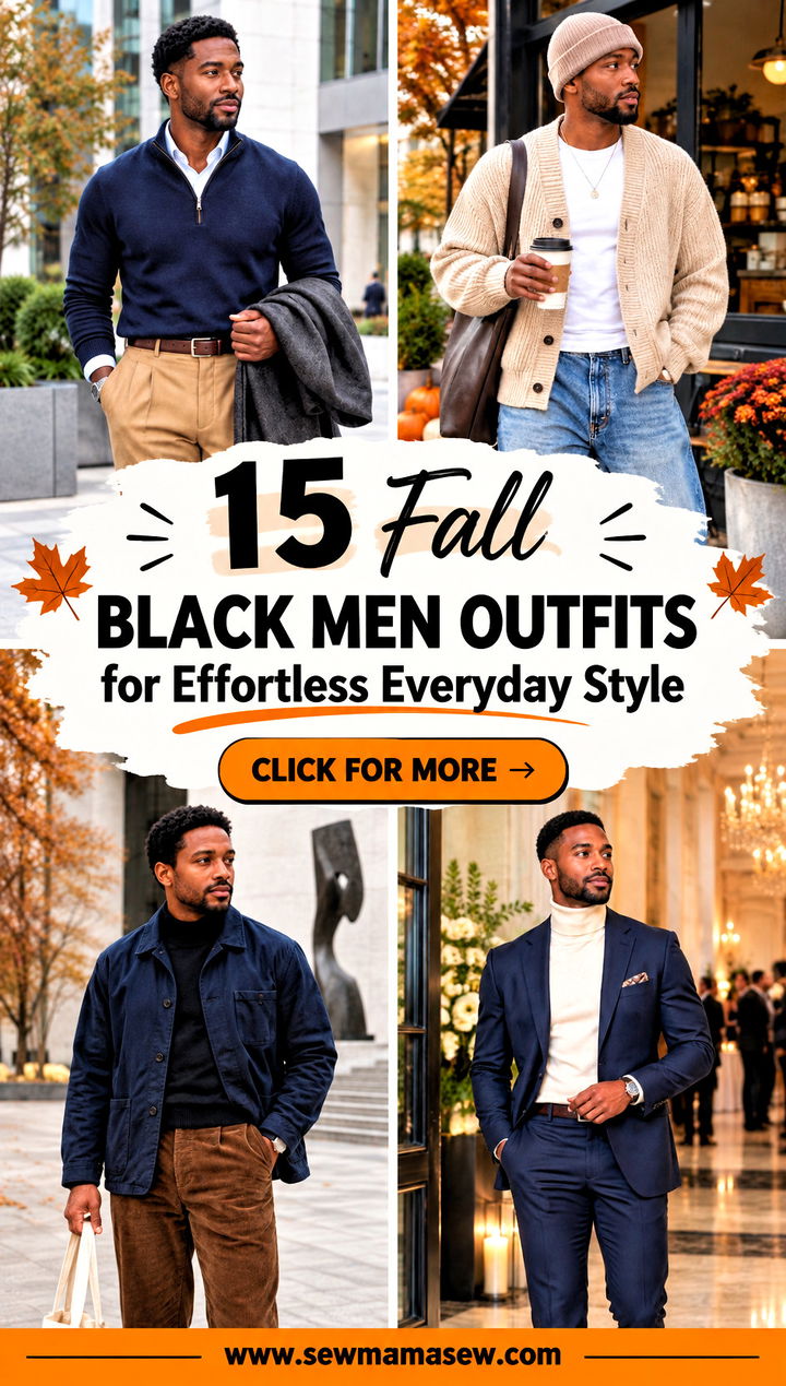 15 Fall Black Men Outfits for Effortless Everyday Style - 15 Fall Black Men Outfits for Effortless Everyday Style