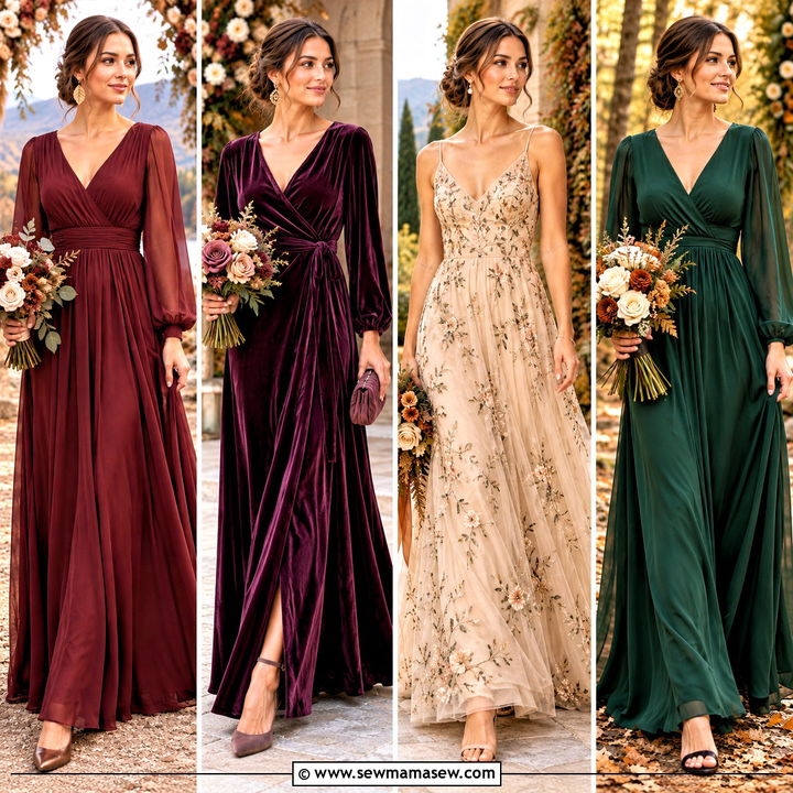 15 Fall Boho Bridesmaid Dress Ideas for Romantic Weddings