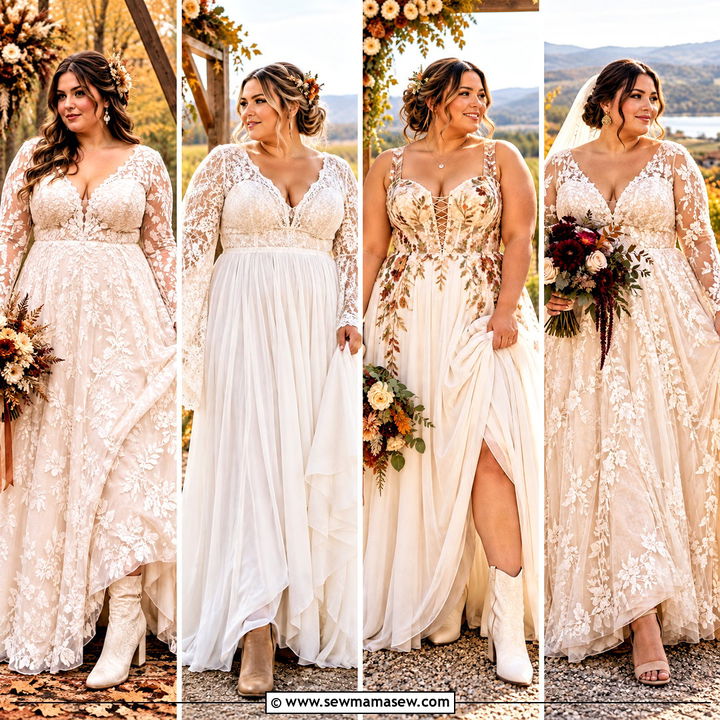 15 Fall Boho Wedding Dress Ideas for Plus Size: Dreamy Looks