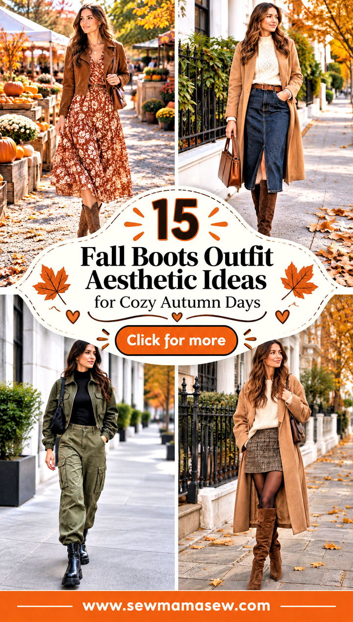 15 Fall Boots Outfit Aesthetic Ideas for Cozy Autumn Days - 15 Fall Boots Outfit Aesthetic Ideas for Cozy Autumn Days