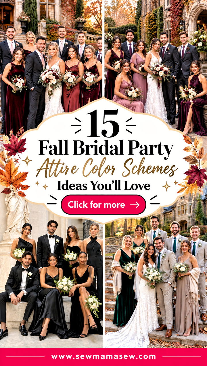 15 Fall Bridal Party Attire Color Schemes Ideas Youll Love - 15 Fall Bridal Party Attire Color Schemes Ideas You'll Love