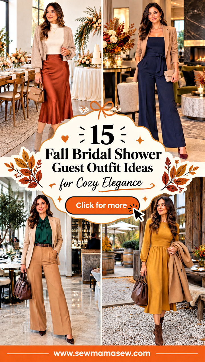15 Fall Bridal Shower Guest Outfit Ideas for Cozy Elegance - 15 Fall Bridal Shower Guest Outfit Ideas for Cozy Elegance
