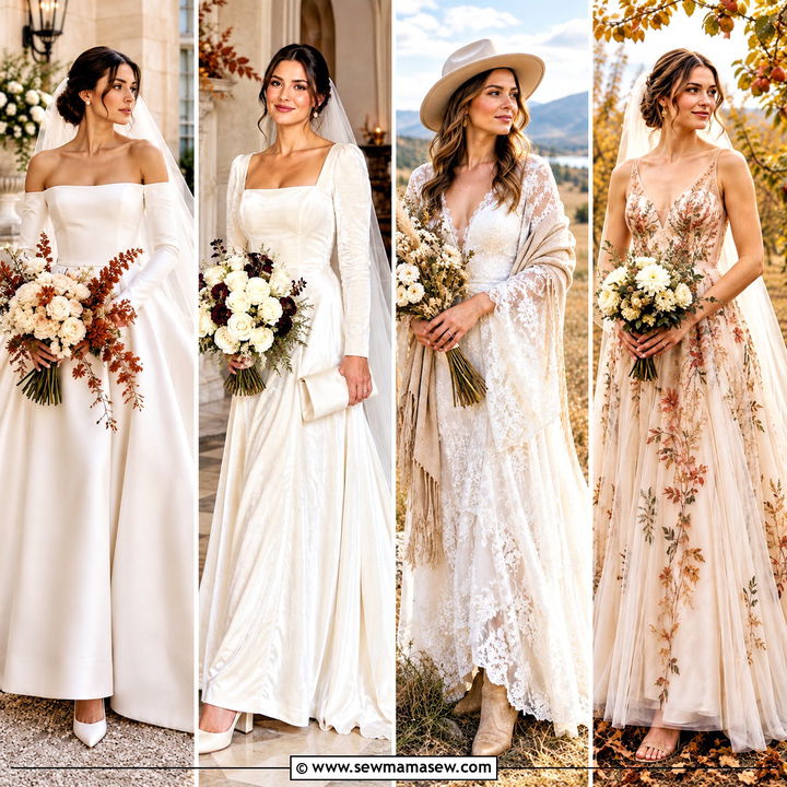 15 Fall Bride Outfit Ideas for Romantic Wedding Celebrations