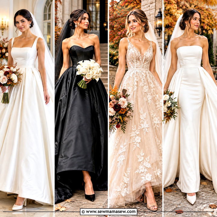 15 Fall Bride Wedding Dress Ideas for a Romantic Ceremony