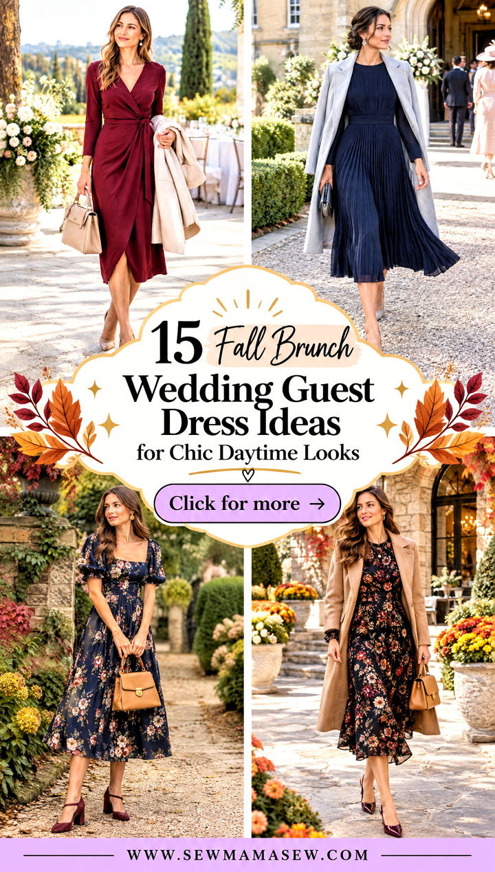 15 Fall Brunch Wedding Guest Dress Ideas for Chic Daytime Looks - 15 Fall Brunch Wedding Guest Dress Ideas for Chic Daytime Looks