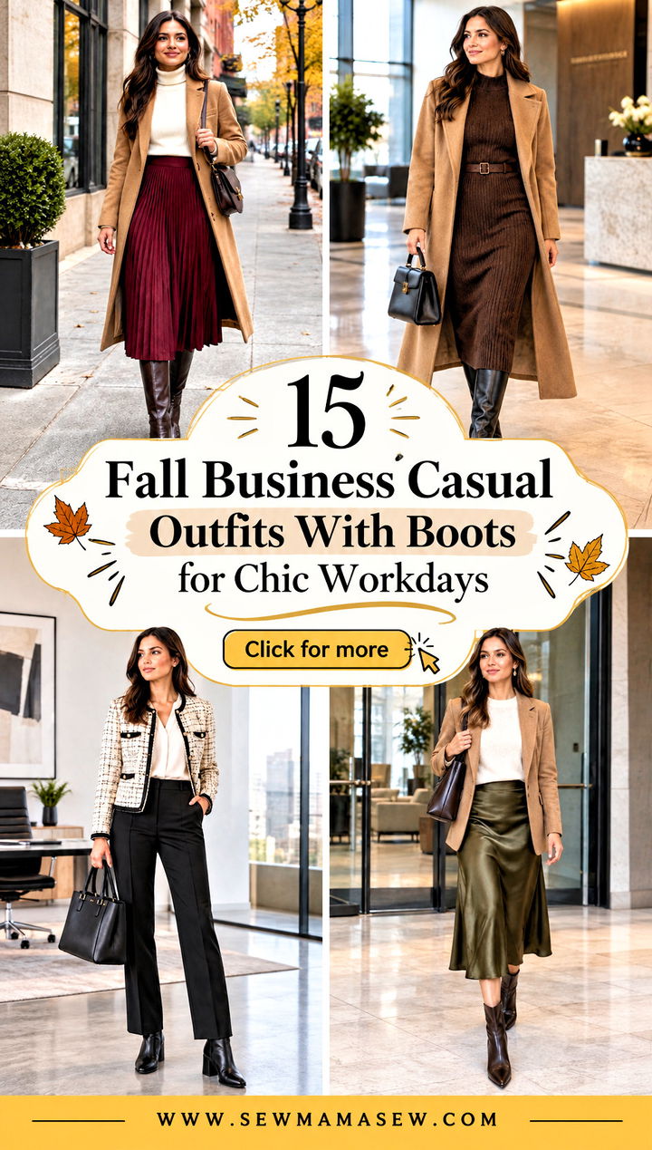 15 Fall Business Casual Outfits With Boots for Chic Workdays - 15 Fall Business Casual Outfits With Boots for Chic Workdays