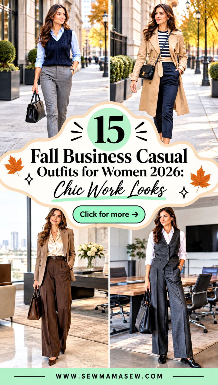 15 Fall Business Casual Outfits for Women 2026 Chic Work Looks - 15 Fall Business Casual Outfits for Women 2026: Chic Work Looks
