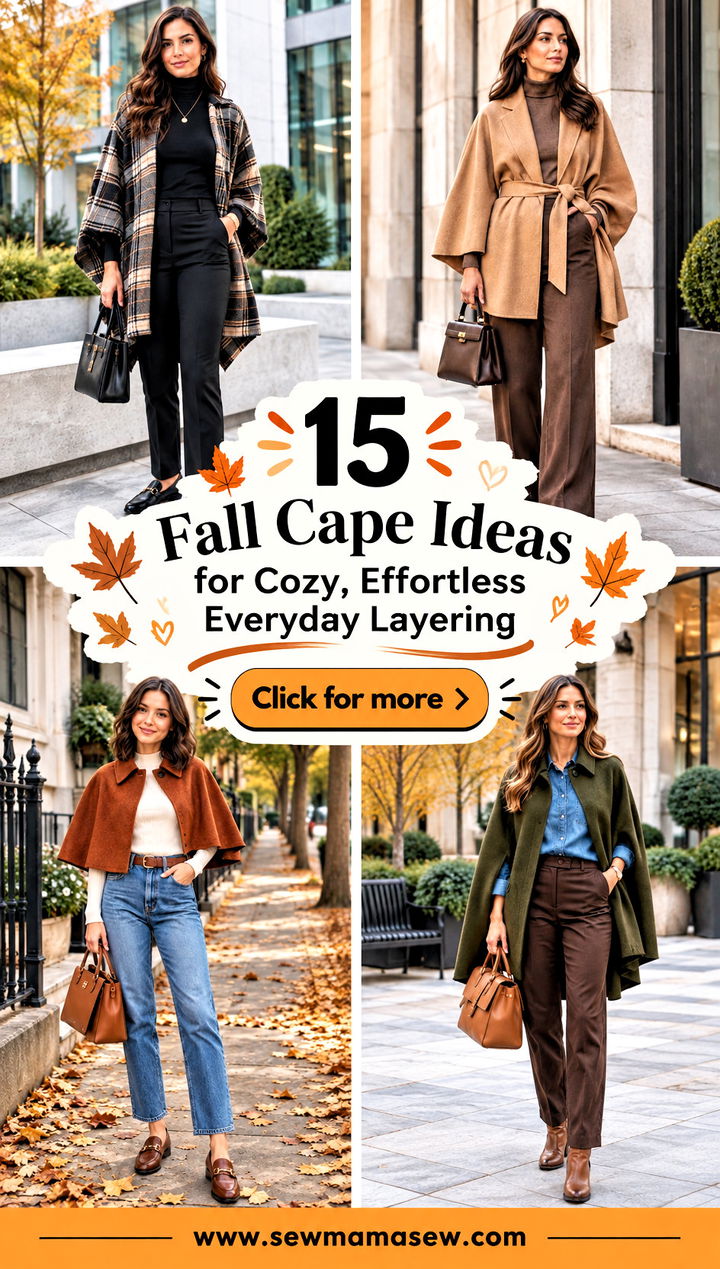 15 Fall Cape Ideas for Cozy Effortless Everyday Layering - 15 Fall Cape Ideas for Cozy, Effortless Everyday Layering