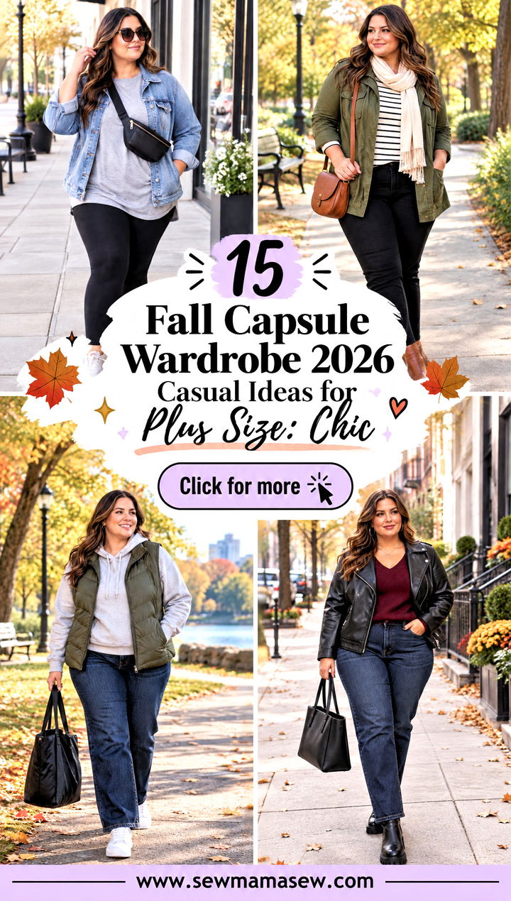15 Fall Capsule Wardrobe 2026 Casual Ideas for Plus Size Chic - 15 Fall Capsule Wardrobe 2026 Casual Ideas for Plus Size: Chic
