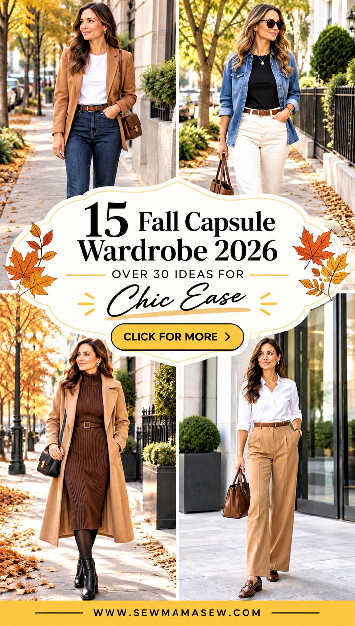 15 Fall Capsule Wardrobe 2026 Over 30 Ideas for Chic Ease - 15 Fall Capsule Wardrobe 2026 Over 30 Ideas for Chic Ease