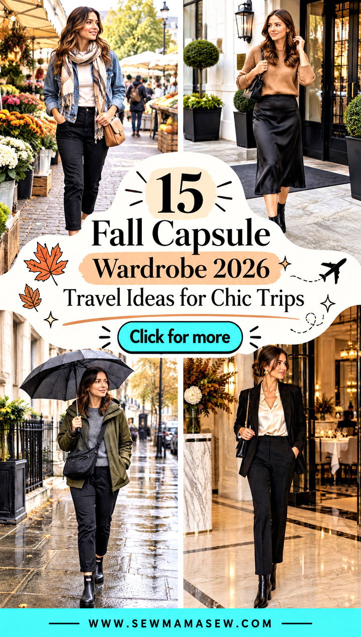 15 Fall Capsule Wardrobe 2026 Travel Ideas for Chic Trips - 15 Fall Capsule Wardrobe 2026 Travel Ideas for Chic Trips
