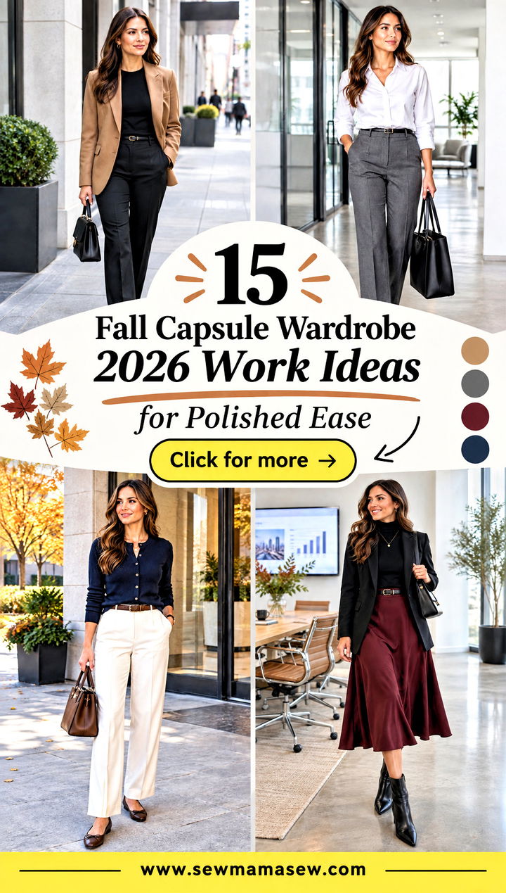 15 Fall Capsule Wardrobe 2026 Work Ideas for Polished Ease - 15 Fall Capsule Wardrobe 2026 Work Ideas for Polished Ease