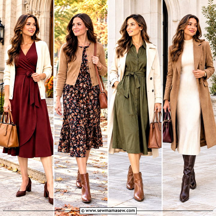 15 Fall Church Dresses for Women for Elegant Sunday Style