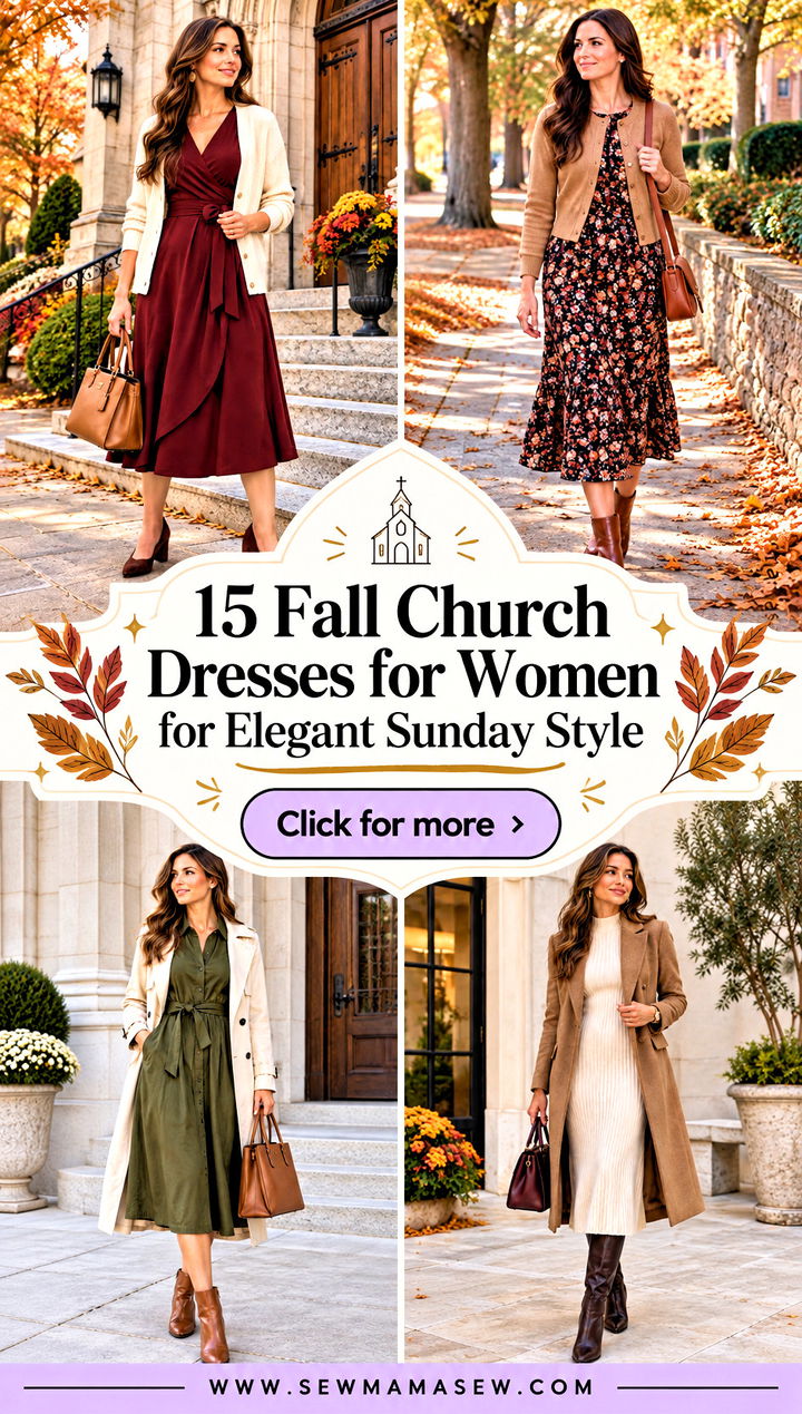 15 Fall Church Dresses for Women for Elegant Sunday Style - 15 Fall Church Dresses for Women for Elegant Sunday Style