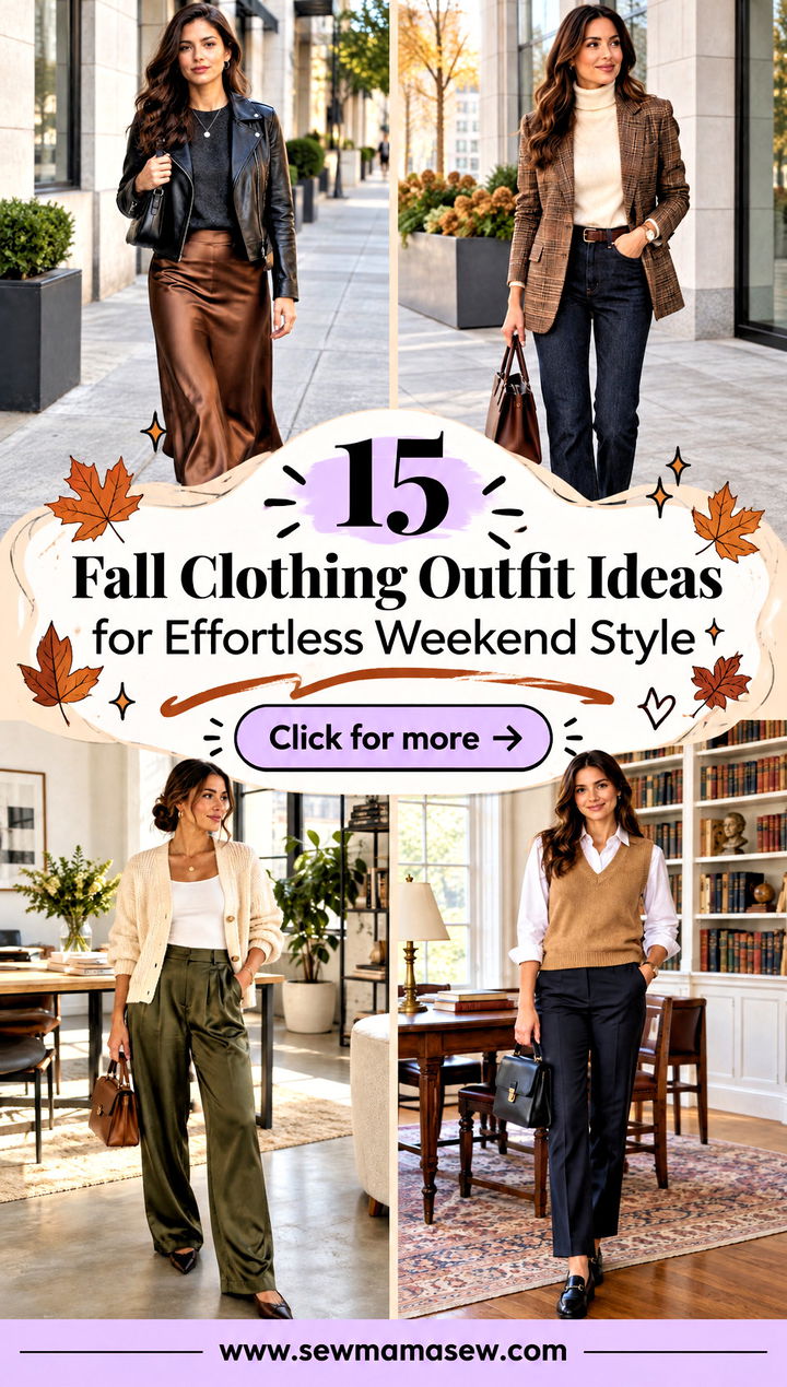 15 Fall Clothing Outfit Ideas for Effortless Weekend Style - 15 Fall Clothing Outfit Ideas for Effortless Weekend Style