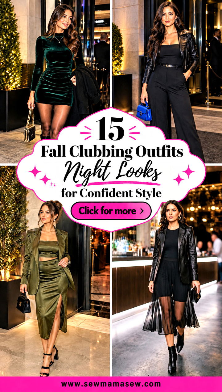 15 Fall Clubbing Outfits Night Looks for Confident Style - 15 Fall Clubbing Outfits Night Looks for Confident Style