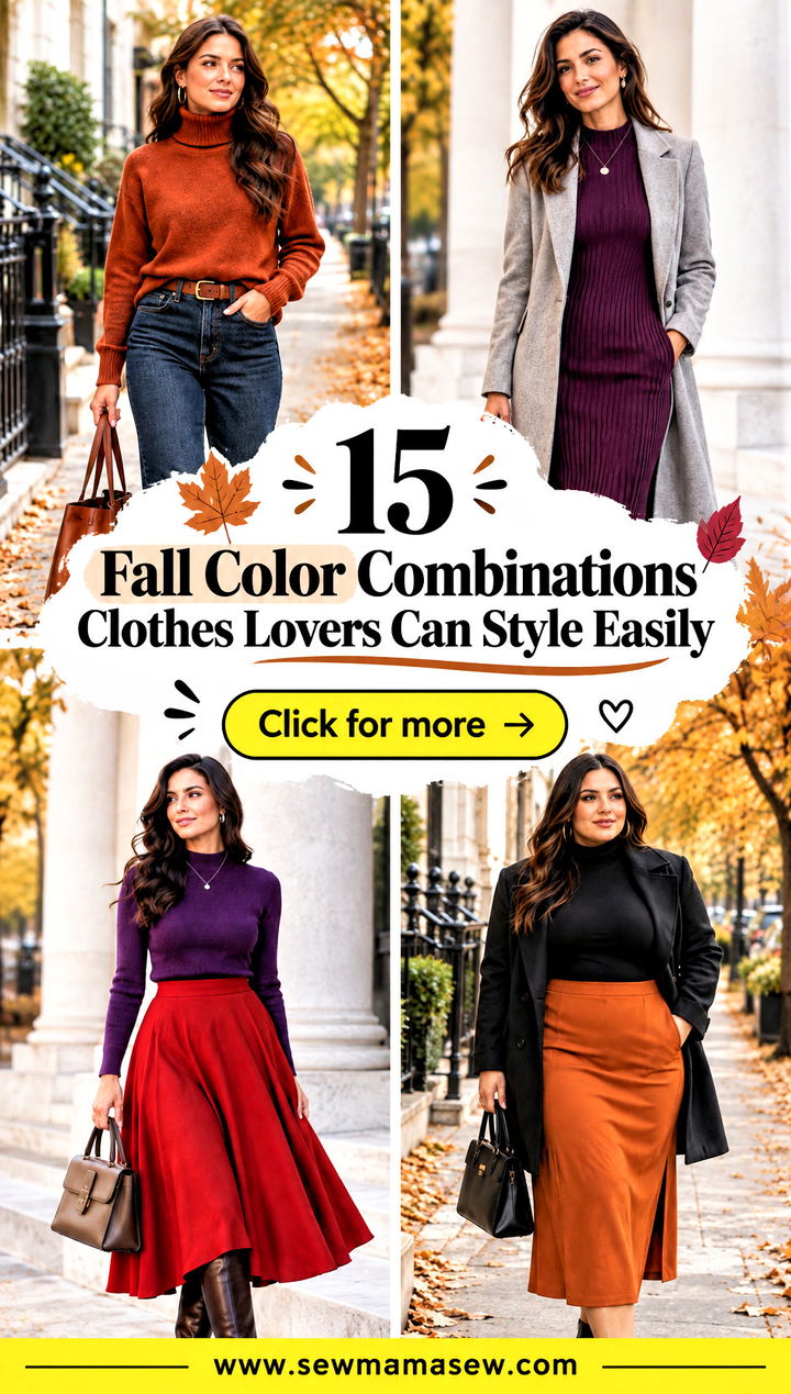 15 Fall Color Combinations Clothes Lovers Can Style Easily - 15 Fall Color Combinations Clothes Lovers Can Style Easily