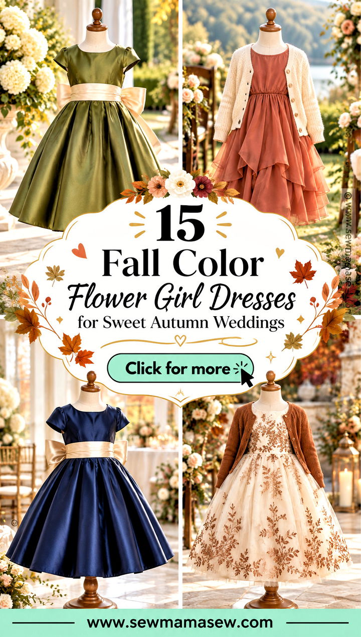 15 Fall Color Flower Girl Dresses for Sweet Autumn Weddings - 15 Fall Color Flower Girl Dresses for Sweet Autumn Weddings