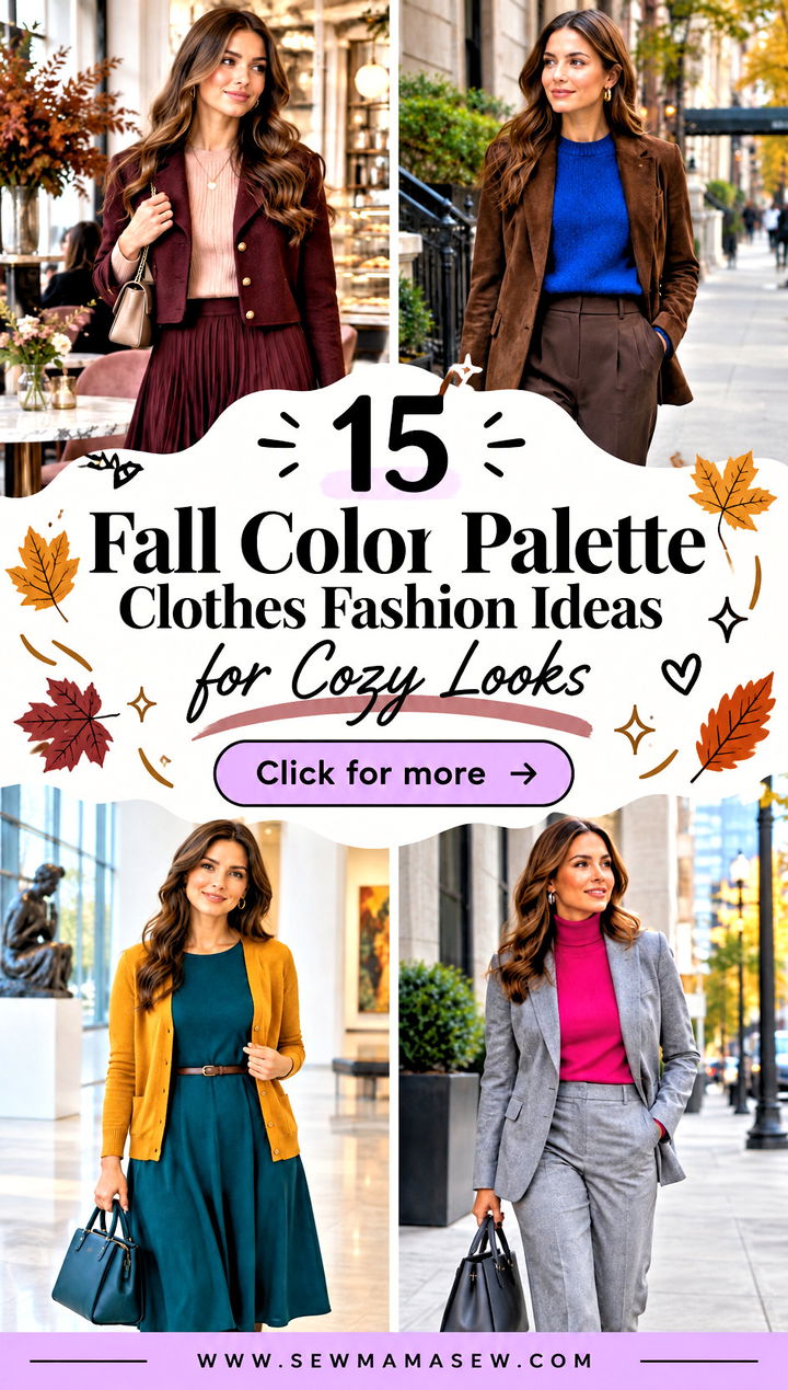 15 Fall Color Palette Clothes Fashion Ideas for Cozy Looks - 15 Fall Color Palette Clothes Fashion Ideas for Cozy Looks