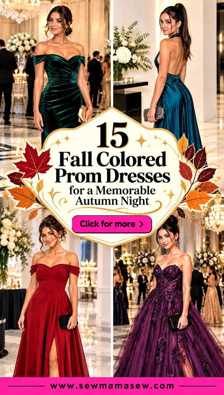 15 Fall Colored Prom Dresses for a Memorable Autumn Night - 15 Fall Colored Prom Dresses for a Memorable Autumn Night
