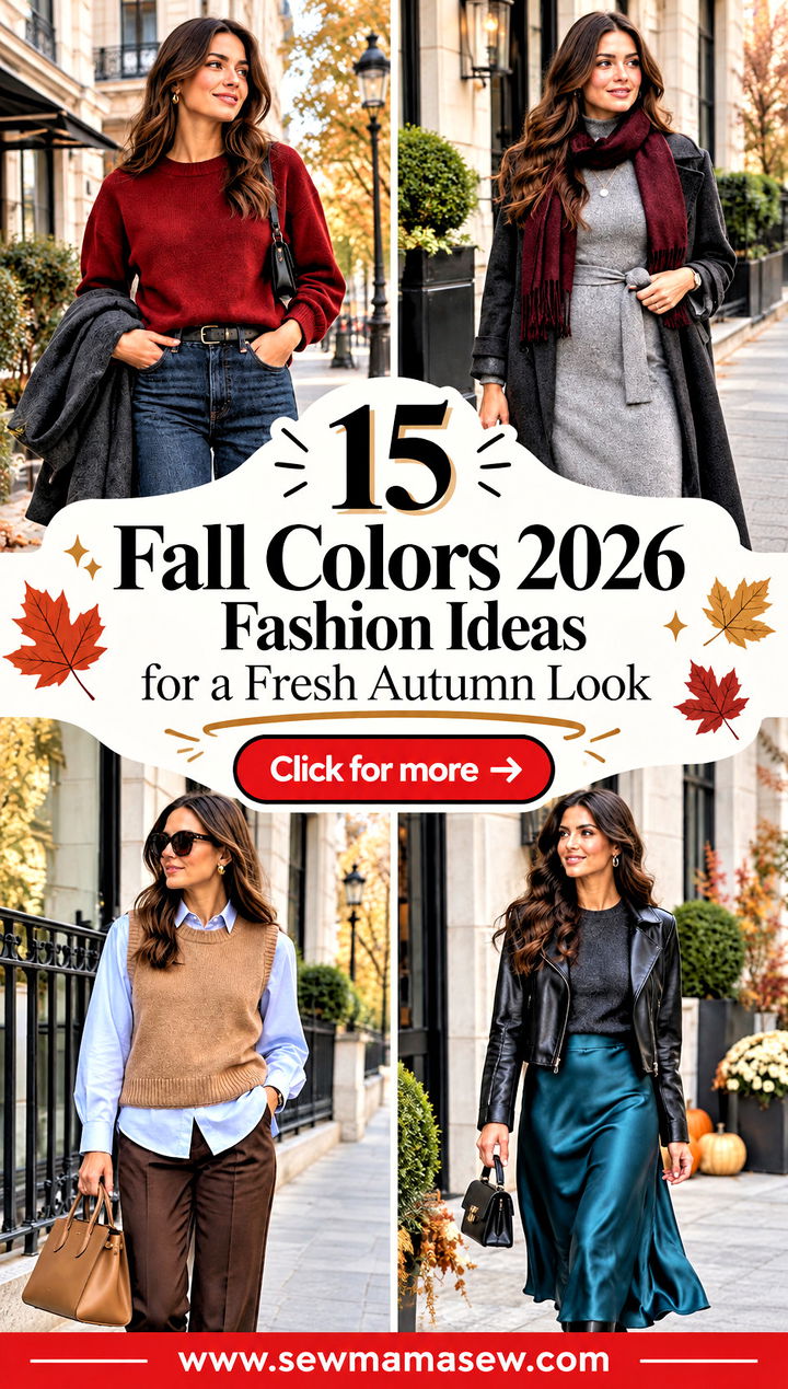 15 Fall Colors 2026 Fashion Ideas for a Fresh Autumn Look - 15 Fall Colors 2026 Fashion Ideas for a Fresh Autumn Look