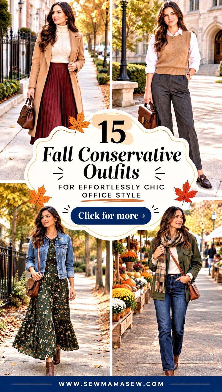 15 Fall Conservative Outfits for Effortlessly Chic Office Style - 15 Fall Conservative Outfits for Effortlessly Chic Office Style