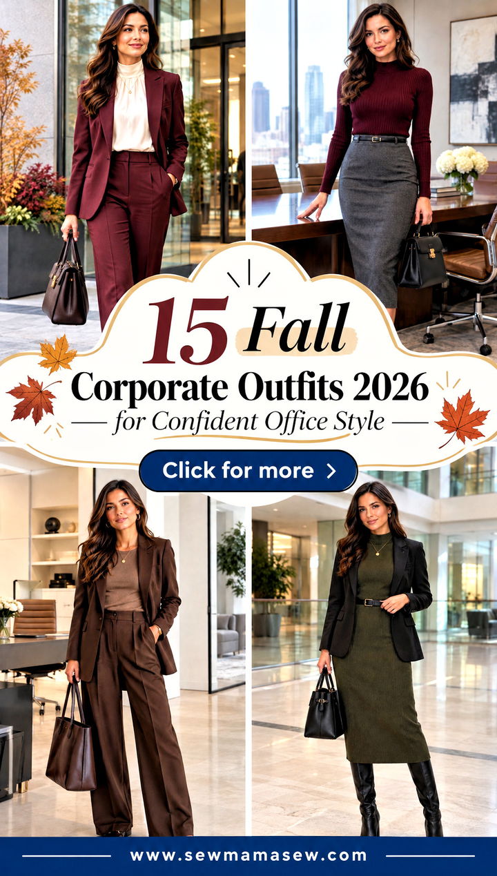 15 Fall Corporate Outfits 2026 for Confident Office Style - 15 Fall Corporate Outfits 2026 for Confident Office Style