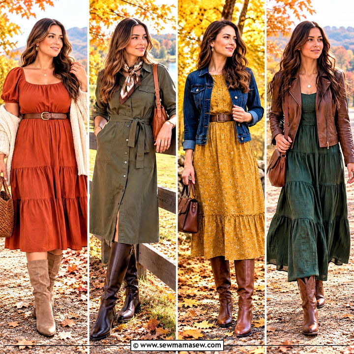 15 Fall Country Dresses for Charming Rustic Wedding Looks