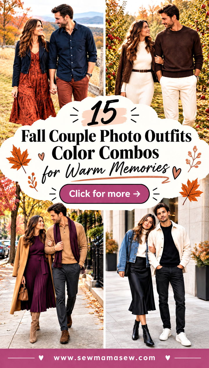 15 Fall Couple Photo Outfits Color Combos for Warm Memories - 15 Fall Couple Photo Outfits Color Combos for Warm Memories