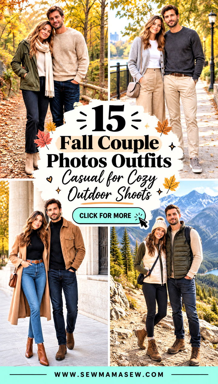 15 Fall Couple Photos Outfits Casual for Cozy Outdoor Shoots - 15 Fall Couple Photos Outfits Casual for Cozy Outdoor Shoots