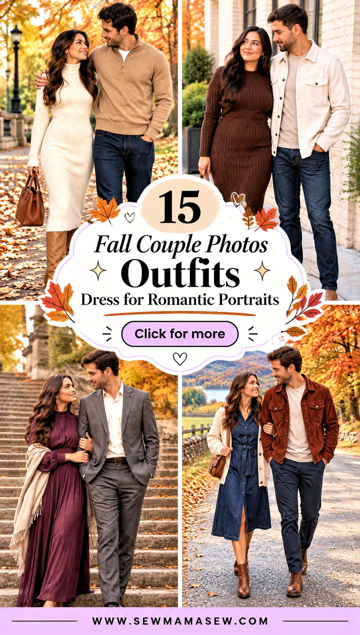 15 Fall Couple Photos Outfits Dress for Romantic Portraits - 15 Fall Couple Photos Outfits Dress for Romantic Portraits