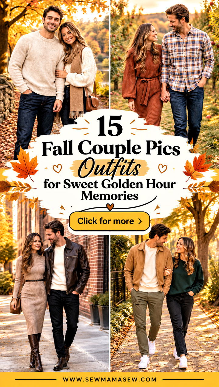 15 Fall Couple Pics Outfits for Sweet Golden Hour Memories - 15 Fall Couple Pics Outfits for Sweet Golden Hour Memories