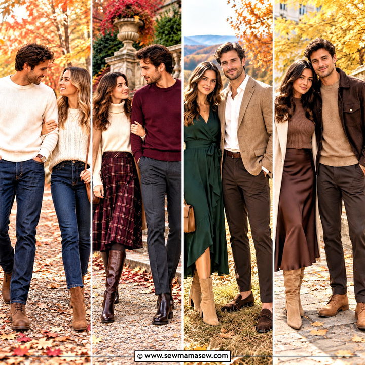 15 Fall Couples Pics Outfits for Cozy Countryside Moments